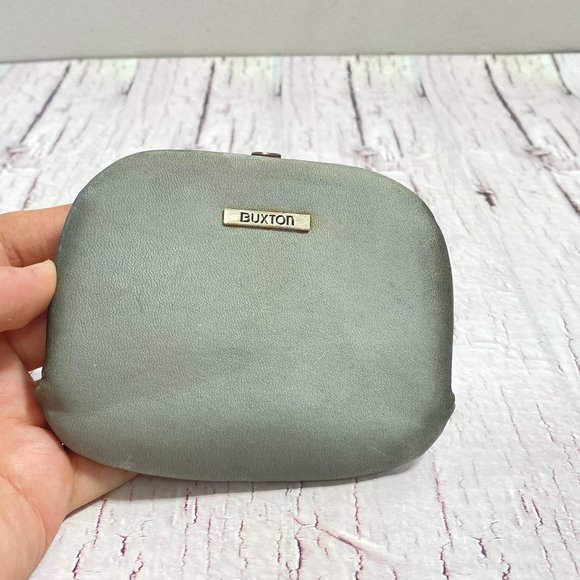 Vintage Buxton Women's Small Velvet-Lined Cowhide Purse - Picture 1 of 11